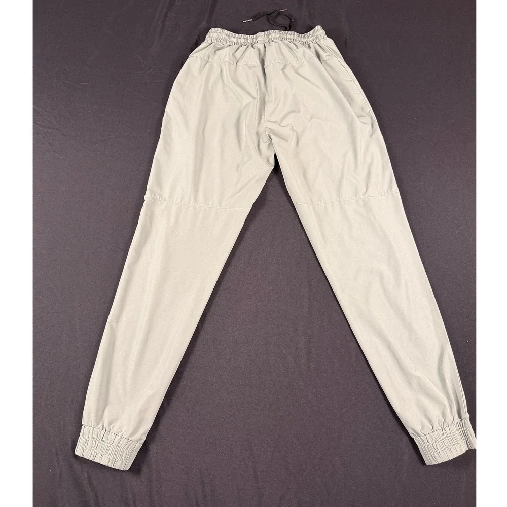 Sport-Tek Sage Green Lightweight Joggers Elastic Waist Zipper Pockets‎ Mens S